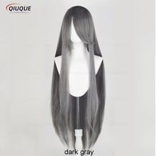 Load image into Gallery viewer, 73 Colors 100cm Long Straight Cosplay Wig Anime Compatible Universal Omopinenet Heat Resistant Synthetic Hair Wigs + Wig Cap