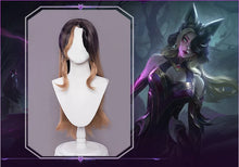 Load image into Gallery viewer, UWOWO Coven Ahri Cosplay Wig Game League of Legend Cosplay Ahri Wig Witch Halloween Hair 75cm Purple Linen Hair