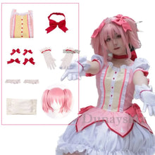 Load image into Gallery viewer, Cosplay Anime Kaname Madoka Cosplay Costume Magica Kaname Dress Wig Kaname Madoka Party Dress Outfits