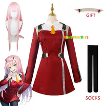 Load image into Gallery viewer, 02 Cosplay Costume Game DARLING DARLING in the FRANXX Zero Two Cosplay Costume Dress Women Cosplay Sexy Dress Headband wig shoes