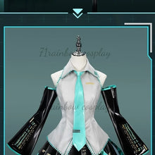 Load image into Gallery viewer, MIKUU Cosplay Mikku Formula Suits Cosplay Costume Woman Christmas Uniforms Sets Prop Wig Shoes Costumes Miku Cosplay