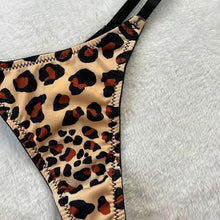 Load image into Gallery viewer, Sexy Leopard Print Bra And Panties Set Comfortable Push Up Lingerie Set