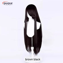 Load image into Gallery viewer, 73 Colors 100cm Long Straight Cosplay Wig Anime Compatible Universal Omopinenet Heat Resistant Synthetic Hair Wigs + Wig Cap