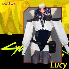 Load image into Gallery viewer, IN STOCK UWOWO Lucy Cosplay Costume Lucy Outfit Cosplay Anime Lucy Bodysuit with Coat Full Set Halloween Costumes Full Set