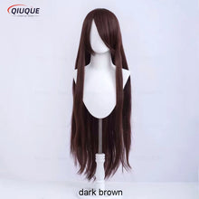 Load image into Gallery viewer, 73 Colors 100cm Long Straight Cosplay Wig Anime Compatible Universal Omopinenet Heat Resistant Synthetic Hair Wigs + Wig Cap