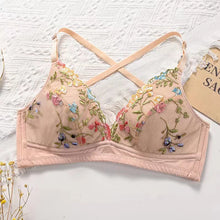 Load image into Gallery viewer, Sexy Embroidery Lingerie Lace Floral Women Underwear Bones Push Up Bra Romantic Girl Bras And Panties Set Female Beautiful Sets