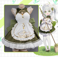 Load image into Gallery viewer, IN STOCK UWOWO Nahida Cosplay Genshin Impact Cosplay Fanart Nahida Cute Maid Cosplay Maid Dress Ice-green Halloween Outfit