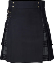 Load image into Gallery viewer, CLOUD KILT " Kilt for Men, Utility Kilt, 100% Cotton Jeans Hybrid Kilt, Modern Box Pleated Tartan Traditional Men's Kilt