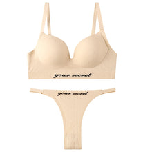 Load image into Gallery viewer, Sexy Seamless Tops Set High Waist Panties Women Wireless Underwear Suit Soft Padded Bras Set Backless Bralette Lingerie