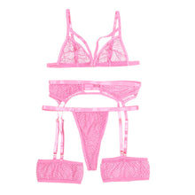 Load image into Gallery viewer, Pajamas Steel Lingerie Ring Lace Underwear Sleepwear Fashion Sexy Garter Erotic Porno Lingerie белье женское