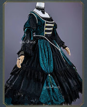 Load image into Gallery viewer, UWOWO Collab Series: Ciell Cosplay Anime Black Bulterr Ciell Sieglinde Sullivan Emerald Witch Gown Cosplay Costume