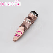 Load image into Gallery viewer, IN STOCK Jinxx Wig Game DokiDoki-R Women 38cm Hair Jinxx Cosplay Mask Tattoo Necklace Nails Bun Wig Luminous Ball Free Cap
