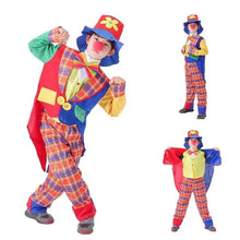 Load image into Gallery viewer, 39BD Child Clown Cosplay Costume Including Coat Shirt Pants Clown Hat Clown Necktie