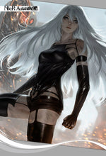 Load image into Gallery viewer, Game NieR:Automata A2 Cosplay Costume Wig Sexy Black Battle Suit For Women Girl Handsome Halloween Party A2 Role Play Outfit