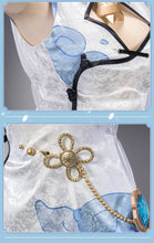 Load image into Gallery viewer, IN STOCK UWOWO Ganyu Cosplay Genshin Impact Cosplay Fanart: Ganyu Qipao Cheongsam Chinese Traditional Qipao Dress Halloween Cos