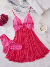 Load image into Gallery viewer, Sexy Lingerie Woman Lace Transparent Underwear Brief Sets Delicate Bra Kit Push Up Breves Sets Thin Sexy Erotic Bras Bodysuit