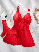Load image into Gallery viewer, Sexy Lingerie Woman Lace Transparent Underwear Brief Sets Delicate Bra Kit Push Up Breves Sets Thin Sexy Erotic Bras Bodysuit