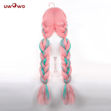 Load image into Gallery viewer, UWOWO Varesa Wig Game Genshin Impact Varesa Cosplay Wig With Ponytail Long Pink and Green Hair