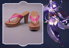 Load image into Gallery viewer, IN STOCK UWOWO Game Genshin Impact Raiden Shogun Baal Cosplay Shoes Ba'al Halloween High Heels for Women  Clothing