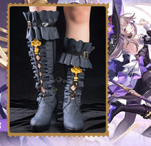 Load image into Gallery viewer, UWOWO Herta Shoes Boots Game Honkai Star Rail The Herta Witch Cosplay Shoes Boots with Accessory lloween Shoes