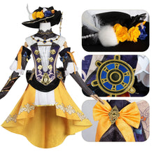 Load image into Gallery viewer, Genshin Impact Navia Cosplay Costume Full Set With Hat Cosplay for Women Dress Uniform Halloween Outfit Uniform Navia Cosplay