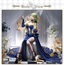 Load image into Gallery viewer, IN STOCK UWOWO C.C. Cosplay Lelouchh Chessboard Party Gown Mahjongg Soul CC Lelouchh Cosplay Costume