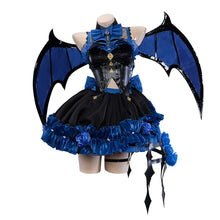 Load image into Gallery viewer, LAST BATCH UWOWO Genshin Impact Fanart Furina Focalors Black Devil Lolita Dress Cosplay Costume With Hat Halloween Costume
