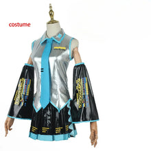 Load image into Gallery viewer, Anime Miku Cosplay Costume Miku Japan Maid May Output Dress Suit Headwear Wig Halloween Costume For Women Girl Adult