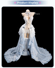 Load image into Gallery viewer, PRE SALE UWOWO Cheshire Cosplay Game Azur Lane Cheshire Oath Wedding Dress Bride Boudoir Cosplay Costume Halloween Costume