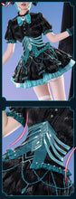 Load image into Gallery viewer, MIKUU Cosplay Costume Game Cosplay DokiDoki-R Mikku Cosplay Women Cute Black Green Lolita Dress Costume Mikuu Cosplay Wig
