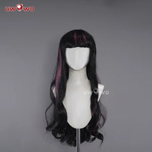 Load image into Gallery viewer, IN STOCK UWOWO Draculauraa Wig Little Devil Cosplay With Cape Wig Black and Pink 75CM Long Hair Heat Resistant Halloween Wig