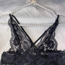 Load image into Gallery viewer, Sexy Lingerie Lace Transparent Lingerie Set Bodysuit For Women Hollow Out Underwear Lace Up Teddy Erotic Lingerie Babydoll