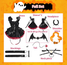 Load image into Gallery viewer, UWOWO Collab Series:Mikku Cosplay Devil Cosplay Costume with Wings Halloween Cosplay Costume