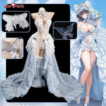 Load image into Gallery viewer, PRE SALE UWOWO Cheshire Cosplay Game Azur Lane Cheshire Oath Wedding Dress Bride Boudoir Cosplay Costume Halloween Costume