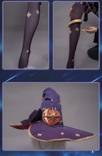 Load image into Gallery viewer, IN STOCK UWOWO Game Genshin Impact Mona Megistus Astral Reflection Cosplay Costume Enigmatic Astrologer Halloween Costume
