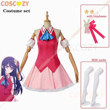 Load image into Gallery viewer, New Arrival Ai Hoshino Cosplay Costume Oshi No Ko Cosplay Wig Red Dress Bunny Hairpin Performance Dress Women Event Party Outfit