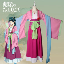Load image into Gallery viewer, Maomao Cosplay Costume Wig Anime The Apothecary Diaries Pink Dress op Hairpin Kusuriya No Hitorigoto halloween Party for Women
