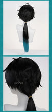 Load image into Gallery viewer, UWOWO Dan Heng Wig Game Honkai Star Rail Dan Heng • Permansor Terrae Cosplay Wig Long Hair Black and Green Halloween Wig