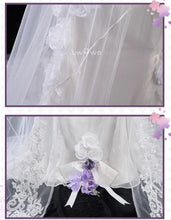 Load image into Gallery viewer, IN STOCK UWOWO Musashii Cosplay Game Azur Lanee Musashii Oath Dress 'Purest Wisteria' Bride Cosplay Costume Halloween Costume
