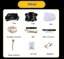 Load image into Gallery viewer, UWOWO Mira Cosplay Collab Series: Kpop Huntrix Mira GOLDEN Performance Black Suit Cosplay Costume XS-3XL Halloween Costume