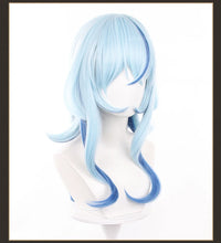 Load image into Gallery viewer, UWOWO Shorekeeper Wig Game Wuthering Waves WuWa Shorekeeper WuWa Cosplay Wig Long Hair Blue Hair Halloween Wig