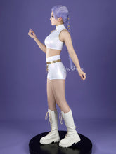 Load image into Gallery viewer, UWOWO Rumi Cosplay Collab Series: Kpop Huntrix Rumi White Holographic Performance Cosplay Costume XS-3XL Halloween Costume