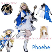 Load image into Gallery viewer, Phoebe Cosplay Game Wuthering Waves Phoebe Cosplay Costume Dress Carnival Halloween Comic Con Animation Party Outfit Wig