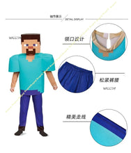Load image into Gallery viewer, Cosplay Costumes Boys Children M I New Green E Clothes Gray Onesie Child St e Ve Game Character Performance Christmas Halloween
