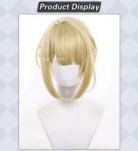 Load image into Gallery viewer, UWOWO Evelyn Wig Game Zenless Zone Zero / ZZZ Evelyn Chevalier Cosplay Wig Yellow Gold Hair Halloween Wig