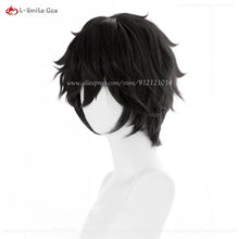 Load image into Gallery viewer, P3RE Amamiya Ren Cosplay Wig Black Wigs P5 JOKER Anime Cosplay Wig For Kurusu Akira Heat Resistant Synthetic Hair Halloween