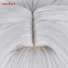 Load image into Gallery viewer, UWOWO Honkai Star Rail Firefly Cosplay Wig Long hair Grey Blue 60CM Hair Wig