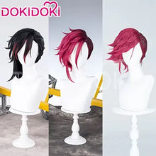 Load image into Gallery viewer, IN STOCK Jinxx Wig Game DokiDoki-R Women 38cm Hair Jinxx Cosplay Mask Tattoo Necklace Nails Bun Wig Luminous Ball Free Cap