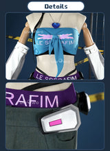 Load image into Gallery viewer, UWOWO Collab Series: DVA Cosplay Game Overwatchh 2 x LEe SSERAFIMm Fearlesss DVA Cosplay Costume XS-XXL Halloween Costume