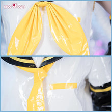 Load image into Gallery viewer, IN STOCK UWOWO Collab Series: Kagaminee Rin/Len Cosplay with Ears Cosplay Top Shorts Costumes Cosplay Outfit